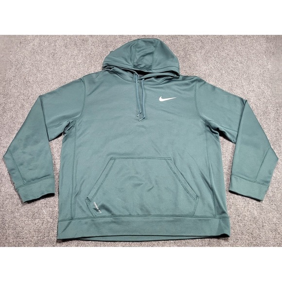 Nike Other - Nike Therma-FIT Men's Green Performance Pullover Hoodie Training Sweatshirt Sz L